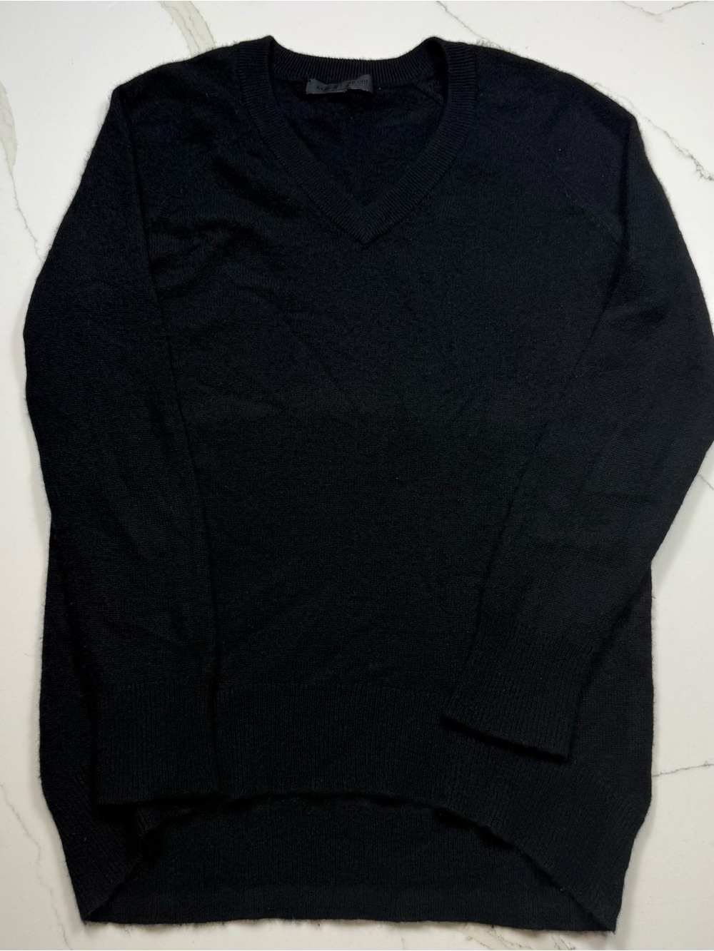 Maison Cashmere Women’s Black V-Neck Sweater